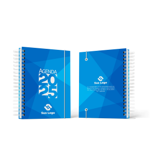 Agenda Personalizada offset 75g 15,5x21cm (A5) 4x0 - 4x4  Encadernação were o Personalize Sua Capa! Envie sua arte em CDR OU PDF