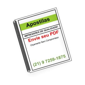 Apostilas offset 75g 21x29 1X1, 4X4 (PRETO E BRANCO OU COLORIDO)  Encadernação Espiral 