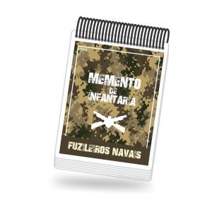 MEMENTO DE INFANTARIA Material impermeável 145 Páginas 4x0 Polasial Corte Arredondado 
